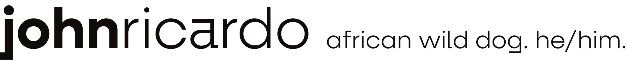 JOHN RICARDO. AFRICAN WILD DOG. HE/HIM.